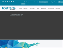 Tablet Screenshot of fidelizarte.pt